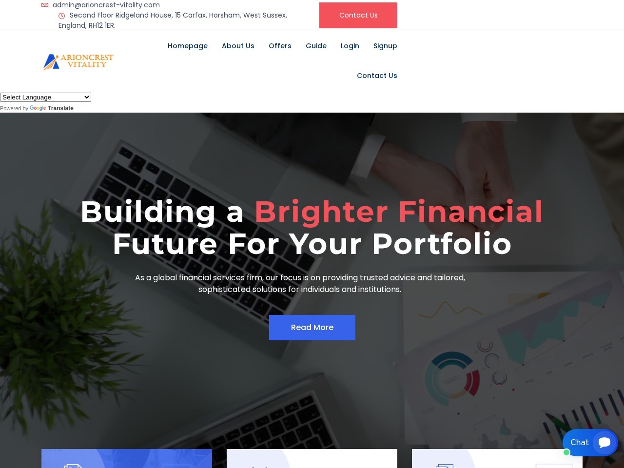 HYIP project Arioncrest-vitality