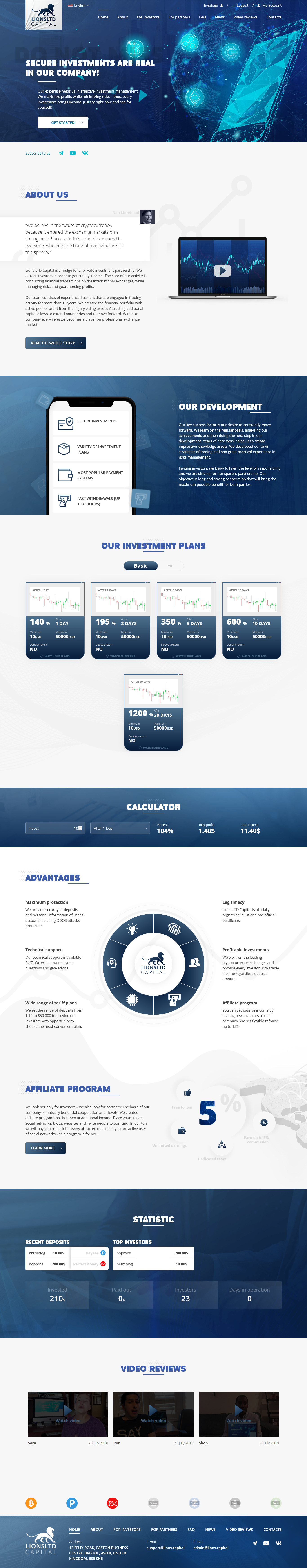 HYIP Lions Capital