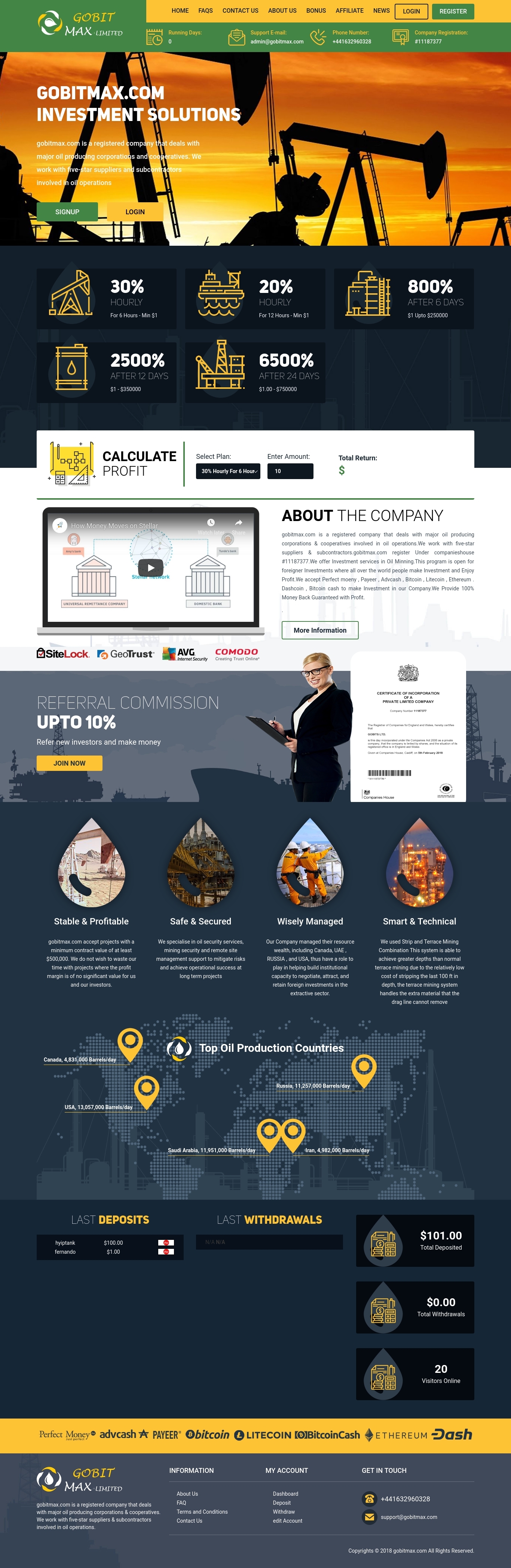 HYIP gobitmax.com