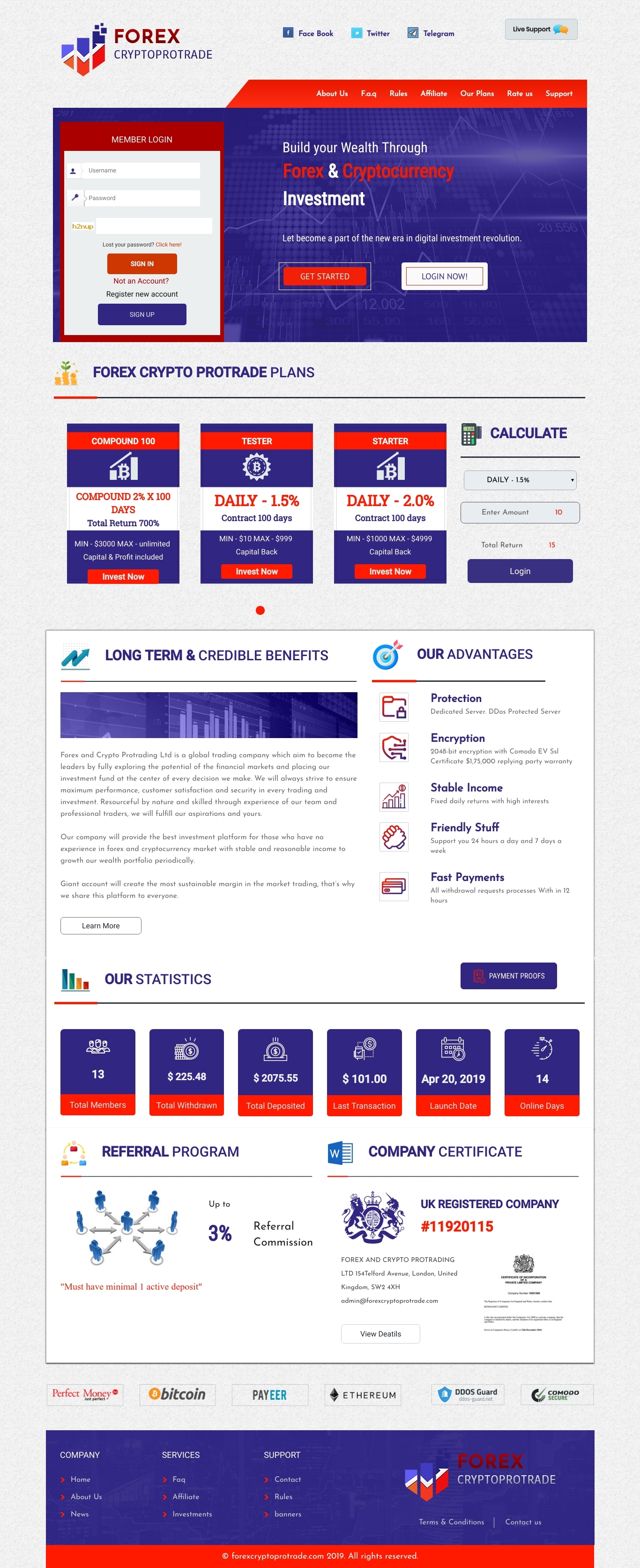Gaming HYIP project Forex Crypto