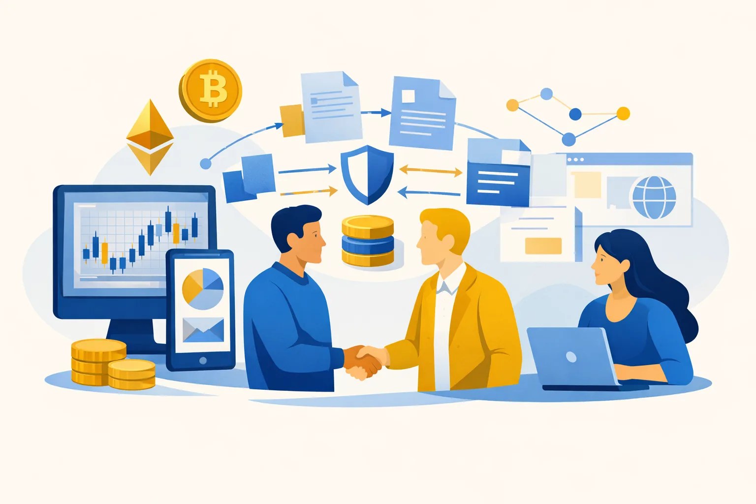 Condivisione dei dati di un exchange crypto con i partner