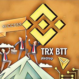 The first TRX BTT Airdrop from the Binance exchange has been received