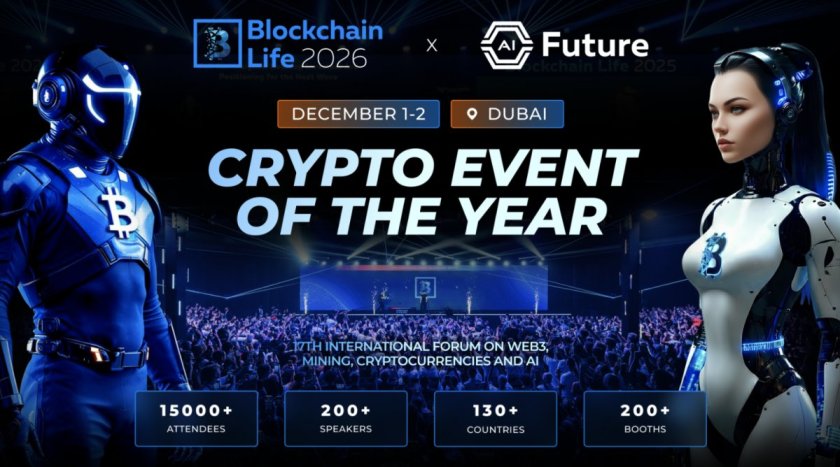 Blockchain Life 2026 Returns to Dubai Dec. 1-2, Debuts AI Future Track