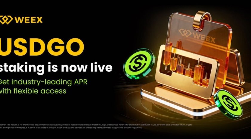 WEEX Launches USDGO Flexible Staking With Industry-Leading APR, Expanding Its Full-Suite Staking Product