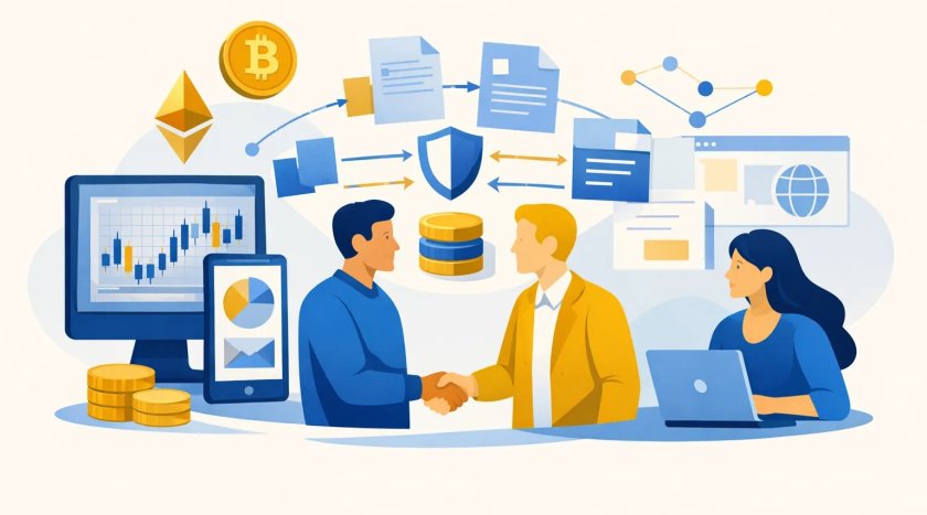 Condivisione dati exchange crypto con partner terzi